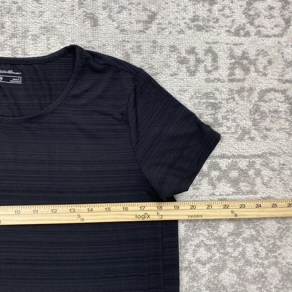 Eddie Bauer Shirt Women's Freedry Motion Black Active Running Tee Size Large - Picture 5 of 7